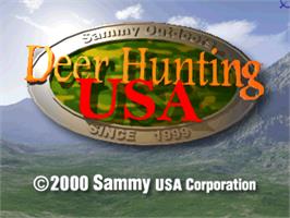 Title screen of Deer Hunting USA V4.0 on the Arcade.