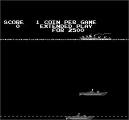 Title screen of Destroyer on the Arcade.