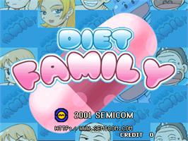 Title screen of Diet Family on the Arcade.