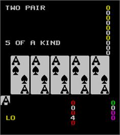 Title screen of Draw 80 Poker on the Arcade.