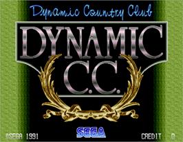 Title screen of Dynamic Country Club on the Arcade.