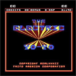Title screen of Electric Yo-Yo, The on the Arcade.