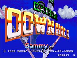 Title screen of Extreme Downhill on the Arcade.