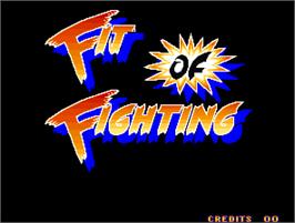 Title screen of Fit of Fighting on the Arcade.