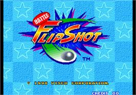 Title screen of Flip Shot on the Arcade.
