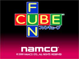 Title screen of Funcube on the Arcade.