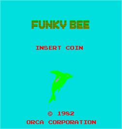 Title screen of Funky Bee on the Arcade.
