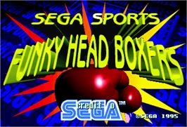 Title screen of Funky Head Boxers on the Arcade.