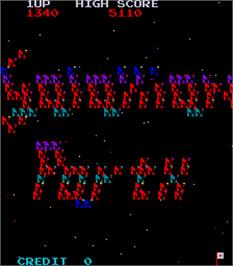 Title screen of Galaxian Part X on the Arcade.