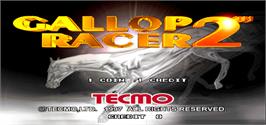 Title screen of Gallop Racer 2 on the Arcade.