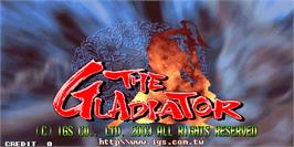 Title screen of Gladiator / Shen Jian Fu Mo Lu / Shen Jian Fengyun, The on the Arcade.