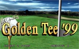 Title screen of Golden Tee '99 on the Arcade.