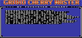 Title screen of Grand Cherry Master on the Arcade.
