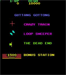 Title screen of Guttang Gottong on the Arcade.