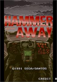 Title screen of Hammer Away on the Arcade.