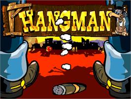 Title screen of Hangman on the Arcade.