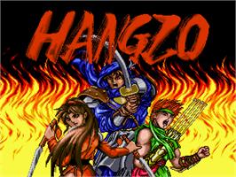 Title screen of Hangzo on the Arcade.