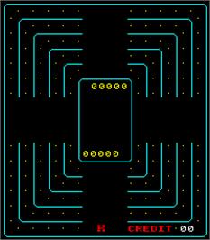 Title screen of Head On N on the Arcade.