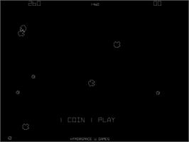 Title screen of Hyperspace on the Arcade.