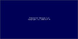 Title screen of Inquizitor on the Arcade.