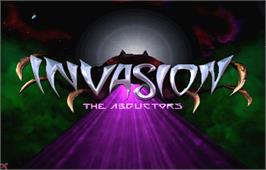Title screen of Invasion - The Abductors on the Arcade.