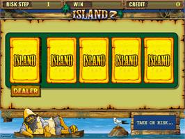 Title screen of Island 2 on the Arcade.