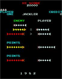 Title screen of Jackler on the Arcade.