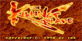 Title screen of Killing Blade / Ao Jian Kuang Dao, The on the Arcade.