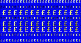 Title screen of Kimble Double HI-LO on the Arcade.
