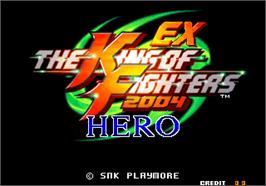 Title screen of King of Fighters 2004 Plus / Hero, The on the Arcade.