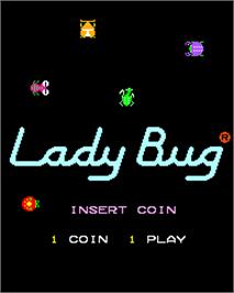 Title screen of Lady Bug on the Arcade.
