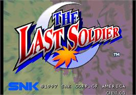 Title screen of Last Soldier, The on the Arcade.