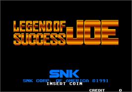 Title screen of Legend of Success Joe / Ashita no Joe Densetsu on the Arcade.