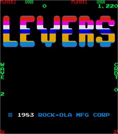 Title screen of Levers on the Arcade.