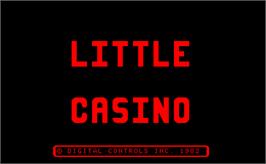 Title screen of Little Casino on the Arcade.