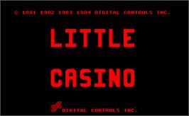 Title screen of Little Casino on the Arcade.