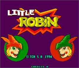 Title screen of Little Robin on the Arcade.