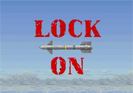 Title screen of Lock On on the Arcade.