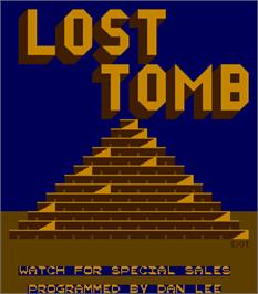 Title screen of Lost Tomb on the Arcade.