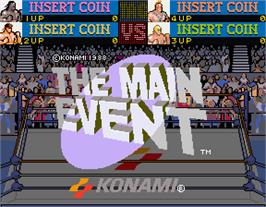 Title screen of Main Event, The on the Arcade.