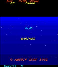Title screen of Mariner on the Arcade.