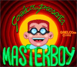 Title screen of Master Boy Version II on the Arcade.
