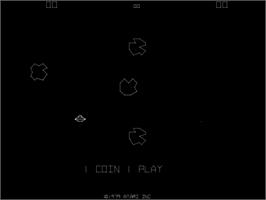 Title screen of Meteorite on the Arcade.