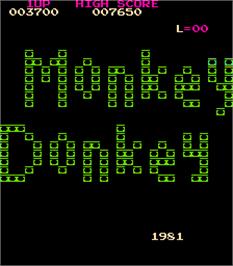 Title screen of Monkey Donkey on the Arcade.