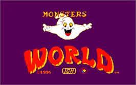 Title screen of Monsters World 2 on the Arcade.