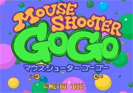 Title screen of Mouse Shooter GoGo on the Arcade.