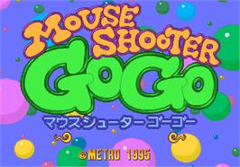 Title screen of Mouse Shooter GoGo on the Arcade.