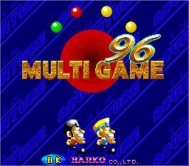 Title screen of Multi Game '96 on the Arcade.