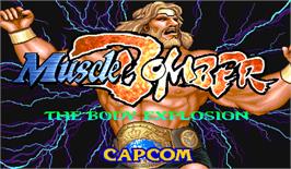 Title screen of Muscle Bomber: The Body Explosion on the Arcade.