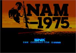 Title screen of NAM-1975 on the Arcade.